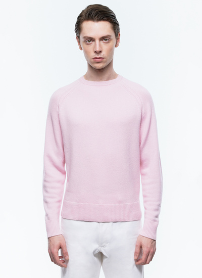 Pink shirt grey sweater best sale