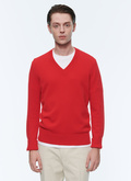 Red wool and cashmere sweater - 22HA2AVAY-AA08/79
