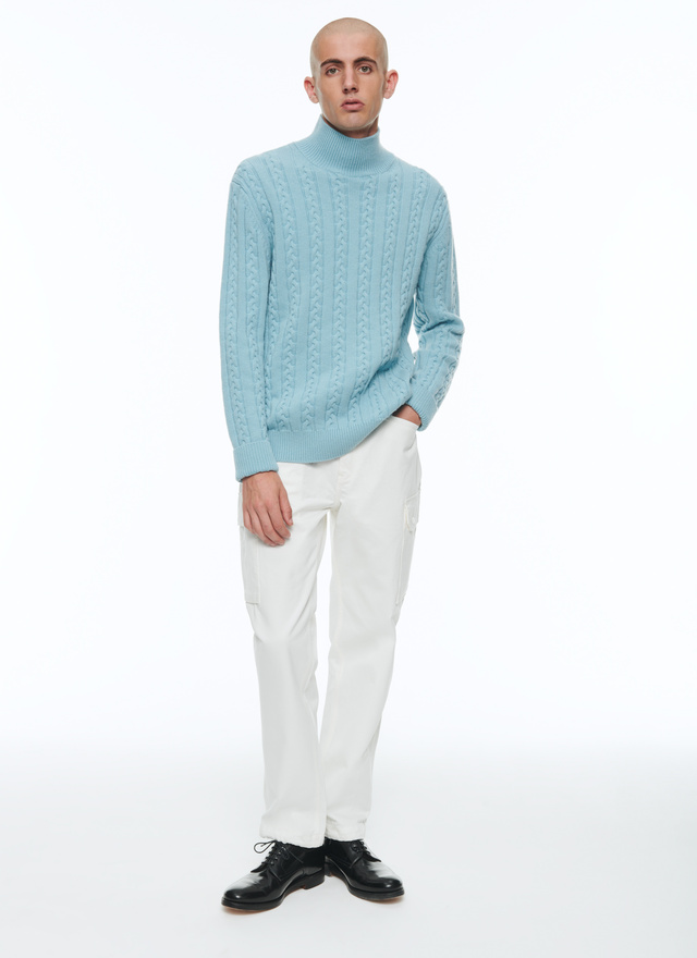 Men's sky blue sweater Fursac - A2CADE-CA10-D006