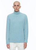 Wool and cashmere cable-knit sweater - A2CADE-CA10-D006