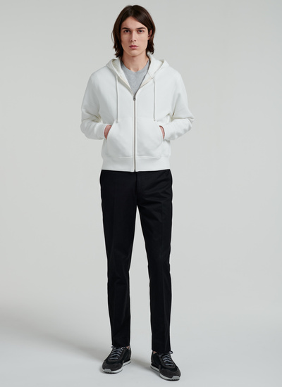 Sweatshirt homme blanc jersey de coton Fursac - 22EJ2VIPS-VJ07/02