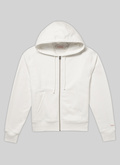 Sweat à capuche blanc en jersey de coton - 22EJ2VIPS-VJ07/02