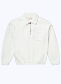 Sweatshirt blanc en jersey de coton - 23EJ2BETO-BJ21/01