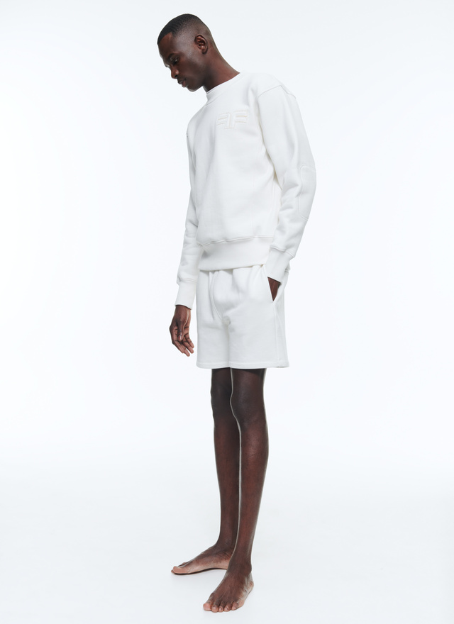 Sweatshirt blanc homme Fursac - J2DACH-DJ02-A002