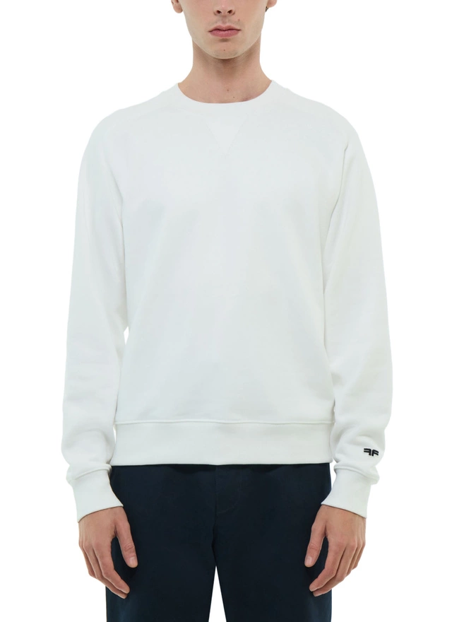 Sweatshirt blanc homme Fursac - J2FEAT-FJ01-A001