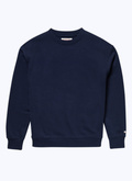Sweatshirt bleu marine en jersey de coton - 22HJ2ACOL-AJ01/30