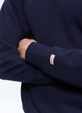 Sweatshirt bleu marine en jersey de coton - 22HJ2ACOL-AJ01/30