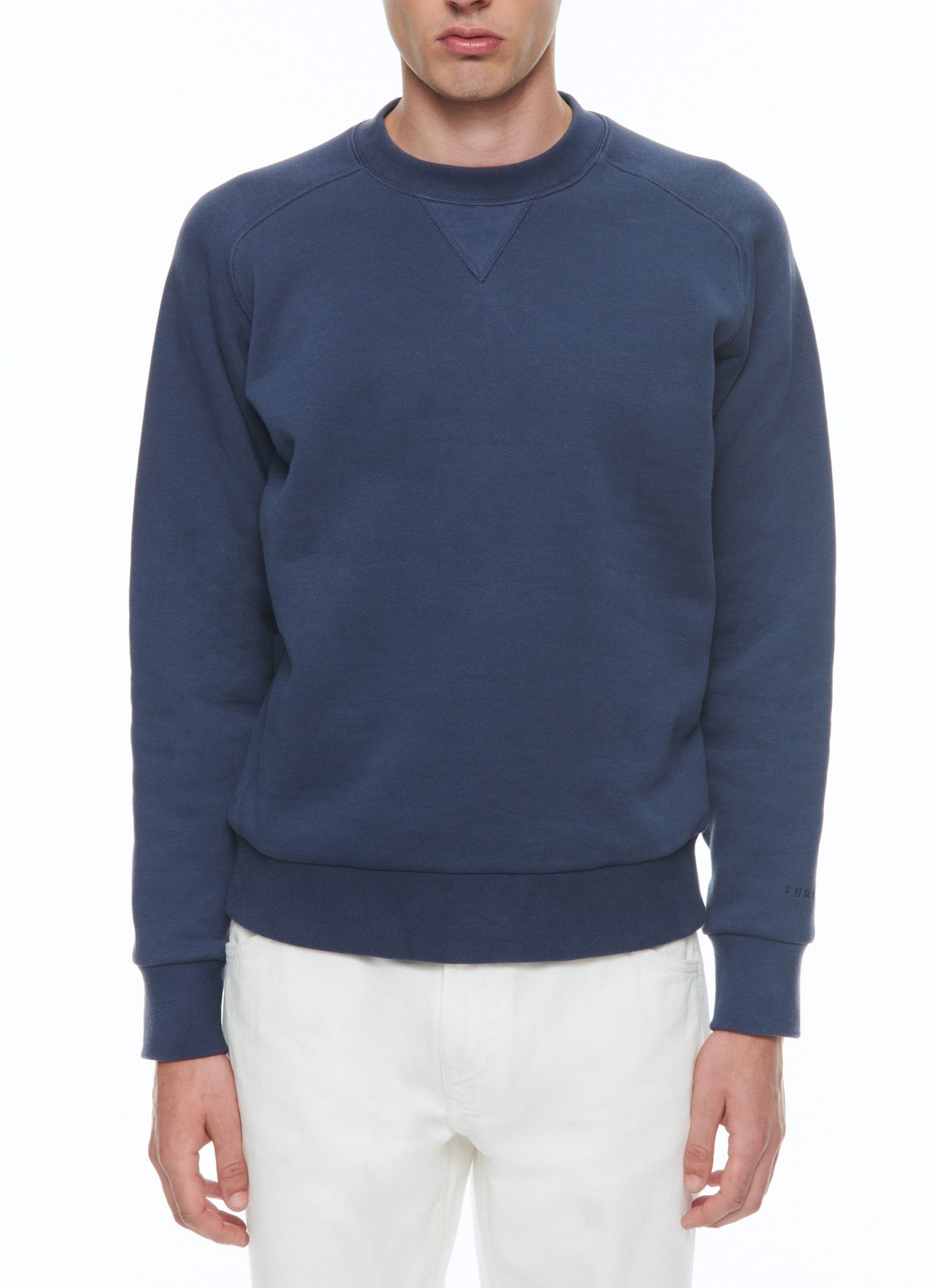 Sweatshirt homme bleu marine jersey de coton Fursac - J2CWET-CJ13-D030