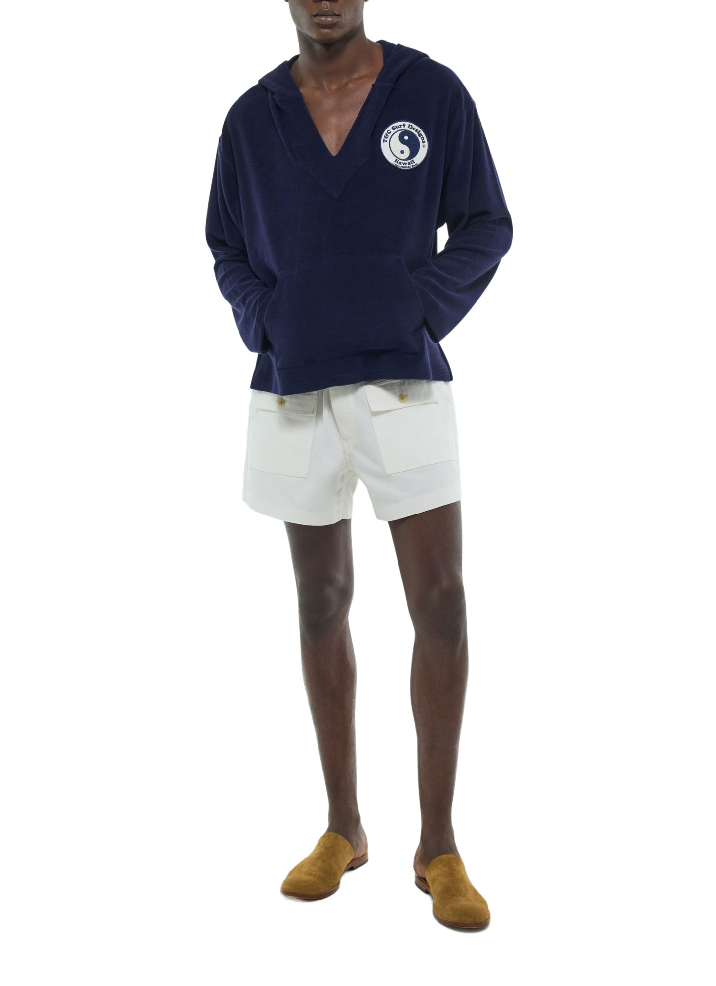 Sweatshirt bleu marine homme Fursac - J2FAJA-FJ03-D030