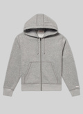 Sweat à capuche gris en jersey de coton - 22EJ2VIPS-VJ07/27