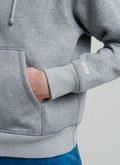 Sweat à capuche gris en jersey de coton - 22EJ2VIPS-VJ07/27