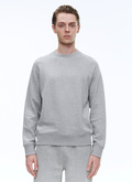 Sweatshirt gris en jersey de coton - 23EJ2BARA-BJ03/29