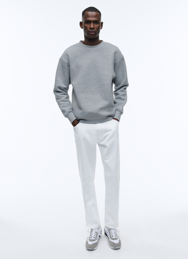 Sweatshirt gris homme Fursac - J2ACOL-AJ02-29