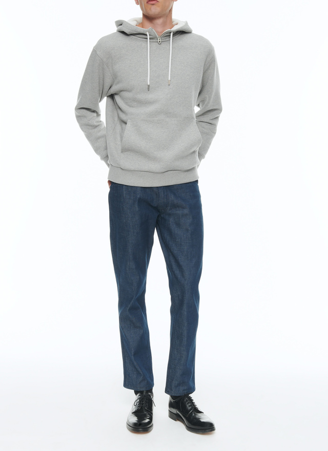 Sweatshirt gris homme Fursac - J2COOD-CJ13-B018