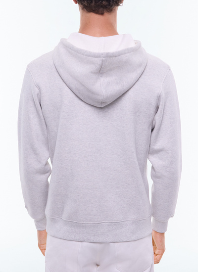 Sweatshirt gris homme Fursac - J2EZIP-EJ15-B017