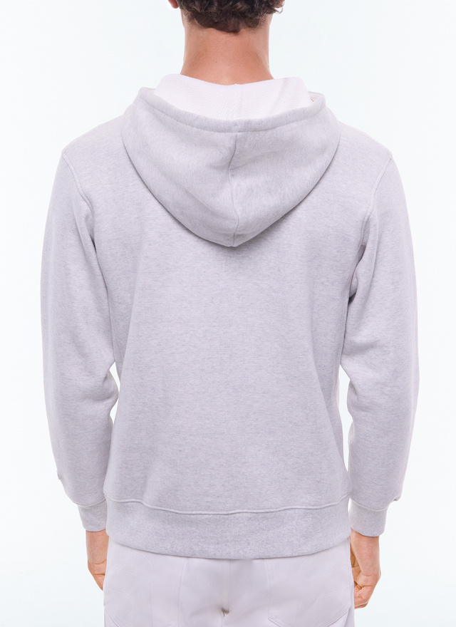 Sweatshirt gris homme Fursac - J2EZIP-EJ15-B017