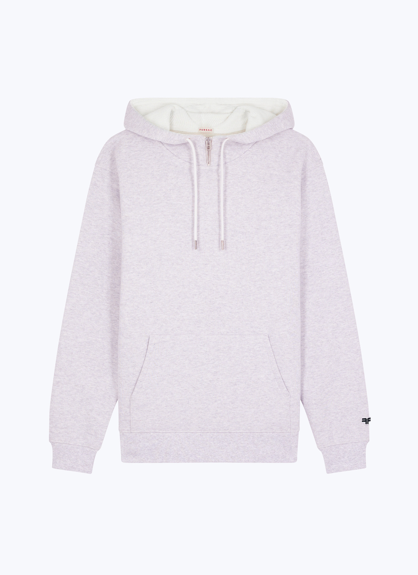 Sweatshirt gris homme jersey de coton biologique Fursac - J2EZIP-EJ15-B017