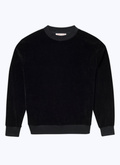 Sweatshirt en velours noir - 22HJ2ALOU-AJ04/20