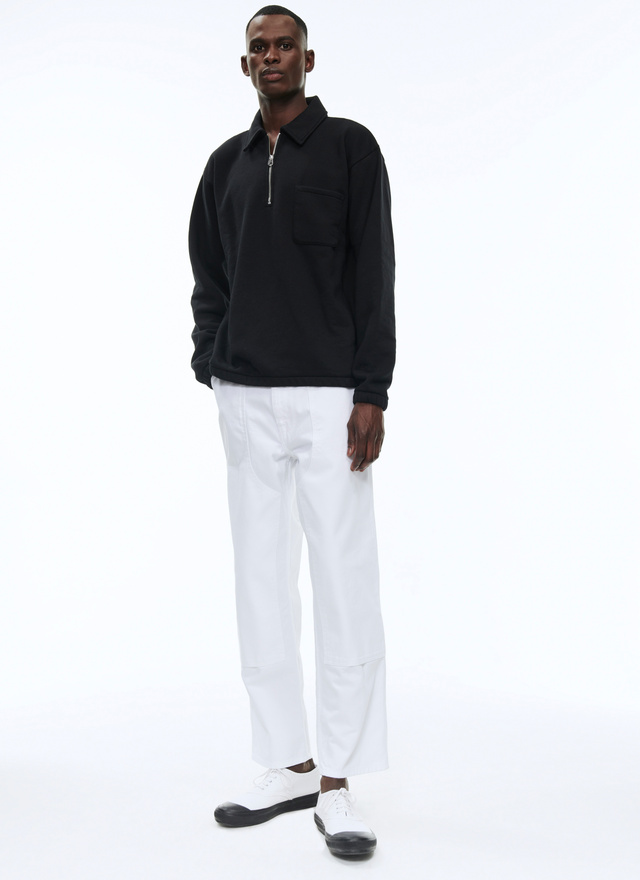 Sweatshirt noir homme Fursac - J2BETO-BJ21-20