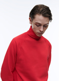 Sweat rouge en jersey de coton - 22HJ2AROU-AJ01/79