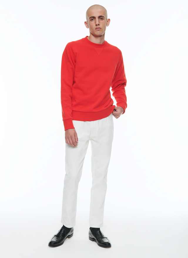 Sweatshirt rouge homme Fursac - J2CWET-CJ13-C003