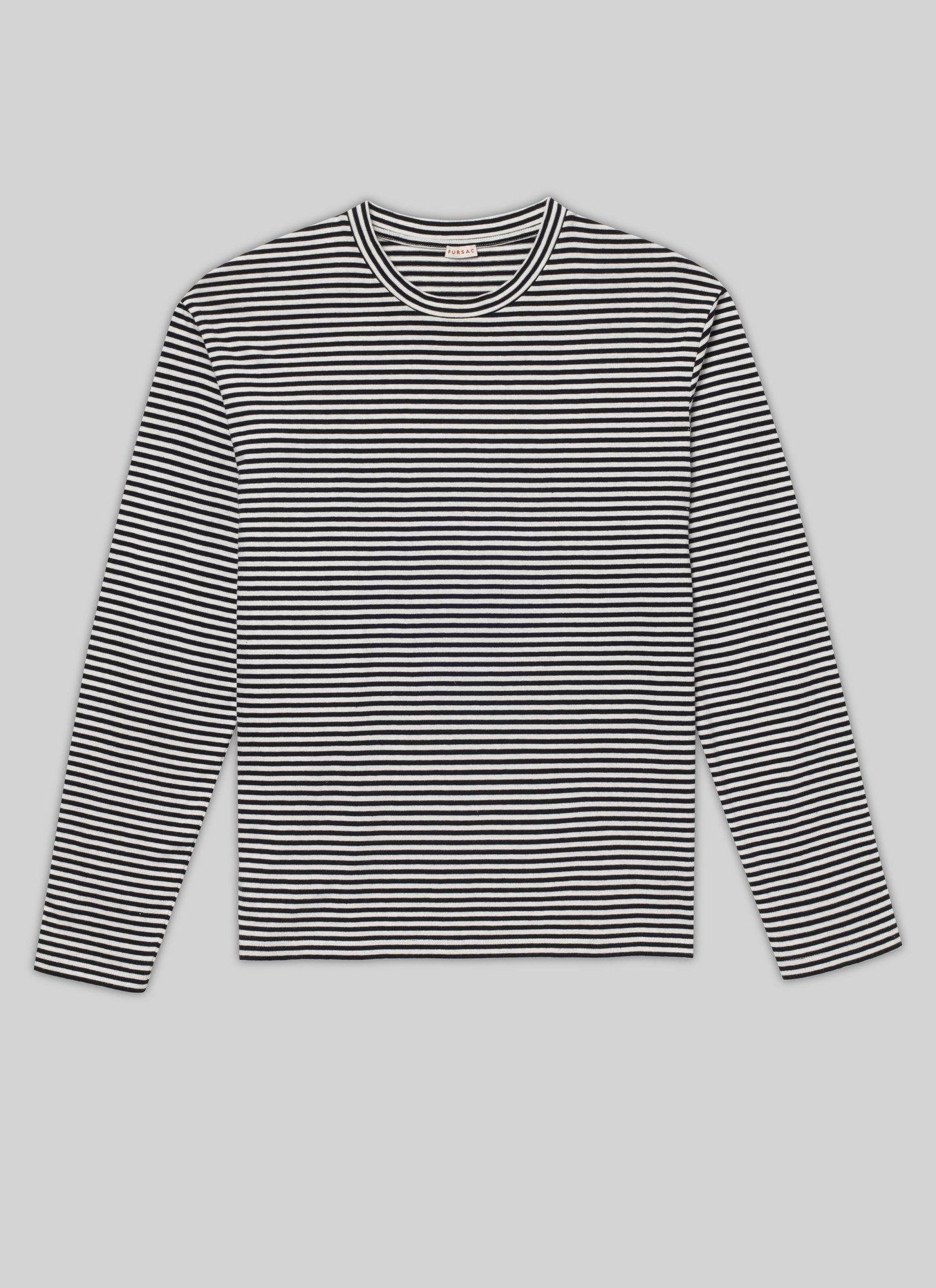 Men's black and white - striped sweatshirt Fursac - J2VLUP-VJ02-20