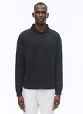 Cotton jersey shawl collar sweatshirt - J2COPA-CJ11-B020