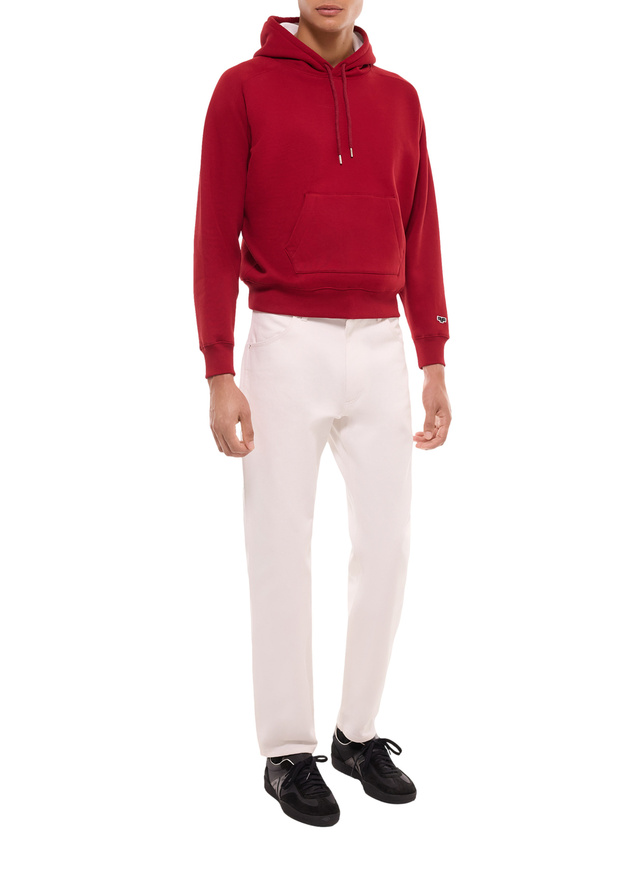 Men's burgundy sweatshirt Fursac - J2FOOD-FJ01-C014