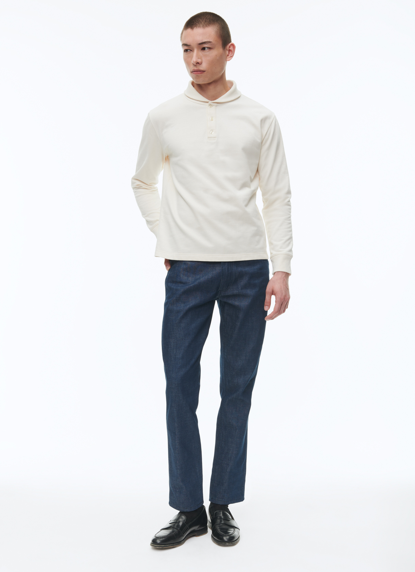 Men's ecru sweatshirt Fursac - J2COPA-CJ11-A002