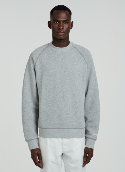 Men's sweatshirt grey cotton jersey Fursac - 22EJ2VARA-VJ07/27