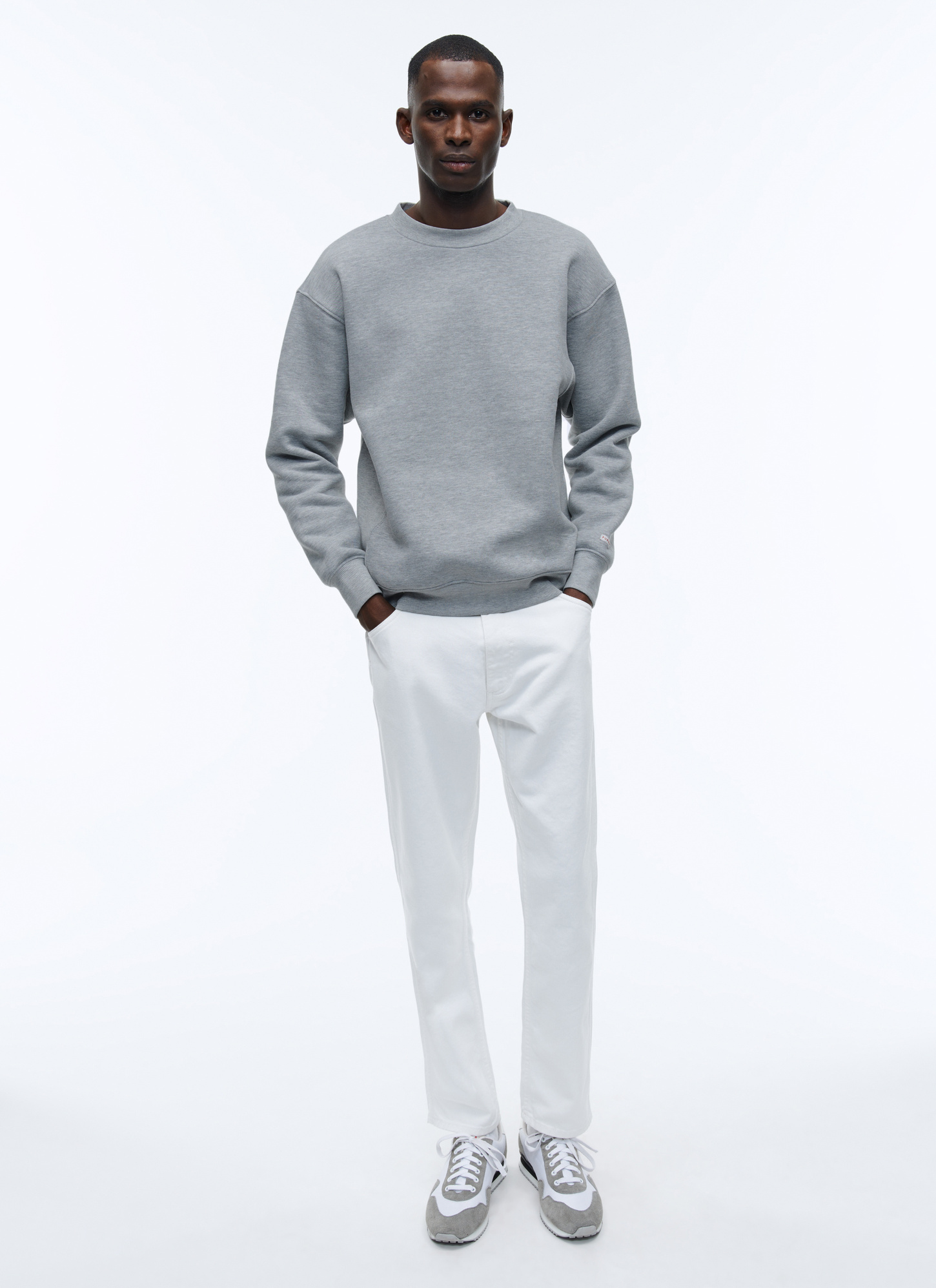 Men's grey sweatshirt Fursac - J2ACOL-AJ02-29