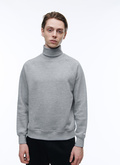 Grey cotton jersey sweat - J2AROU-AJ02-29