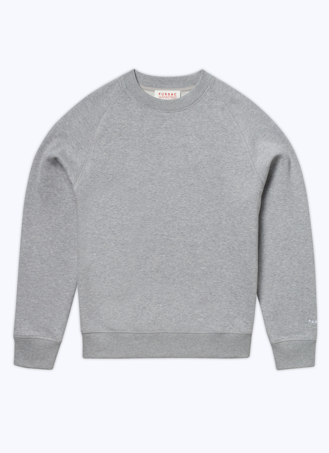 Men's grey sweatshirt Fursac - J2BARA-BJ03-29