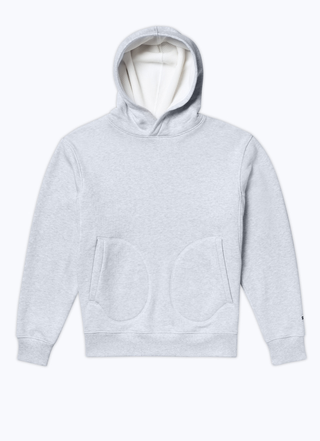 Men's grey sweatshirt Fursac - J2DOUX-DJ03-B017