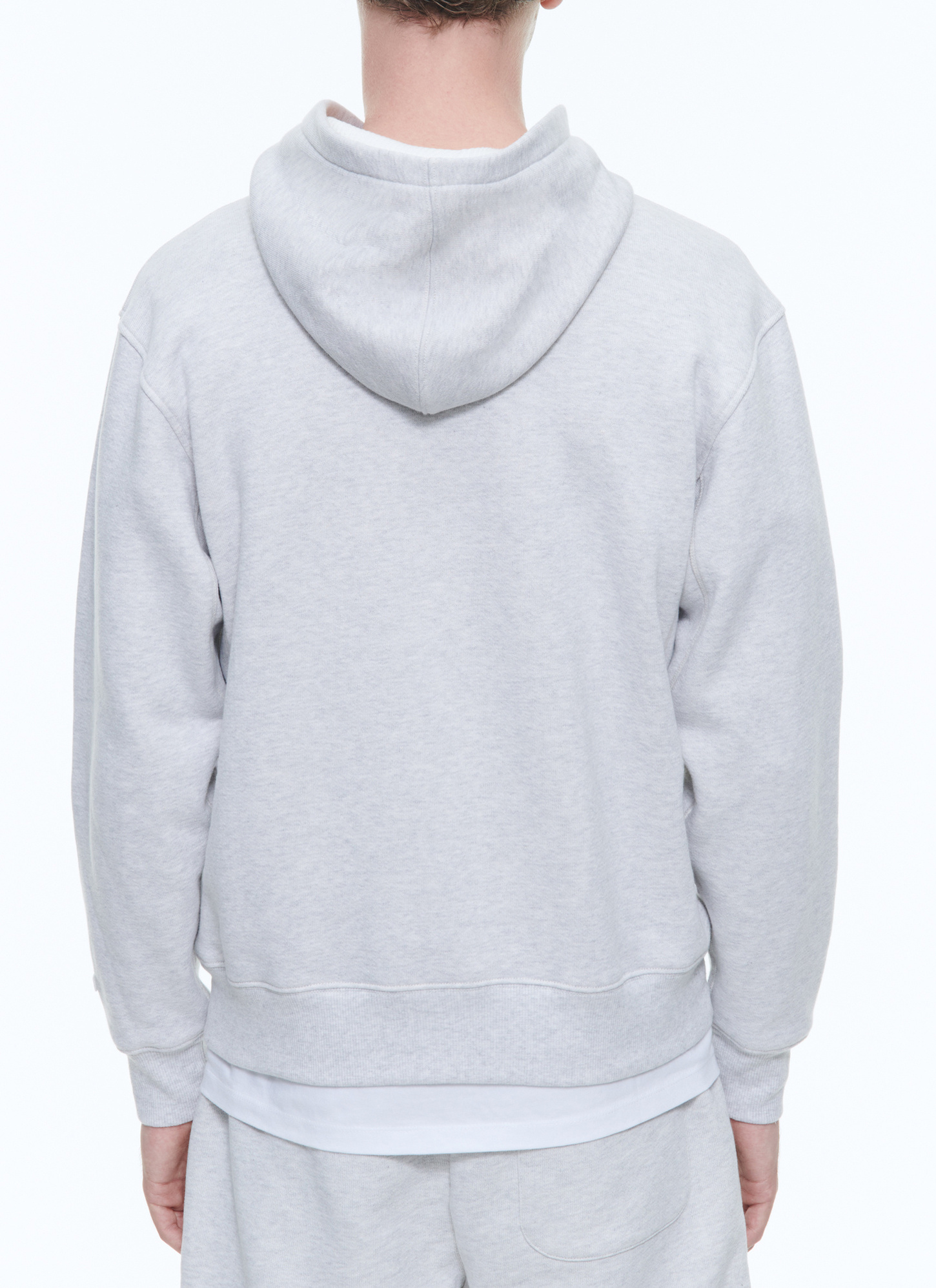 Men's grey sweatshirt Fursac - J2DOUX-DJ03-B017