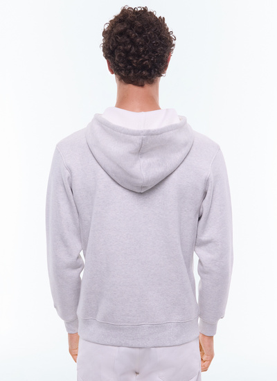 Men's organic cotton jersey sweatshirt Fursac - J2EZIP-EJ15-B017