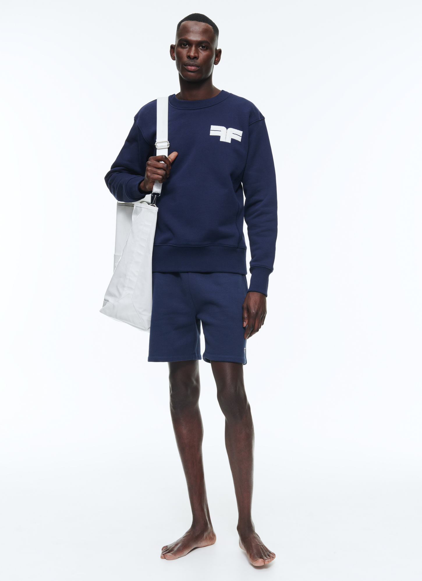 Men's navy blue sweatshirt Fursac - J2DACH-DJ02-D030