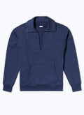 Organic cotton peacoat sweatshirt - J2DONC-DJ03-D030