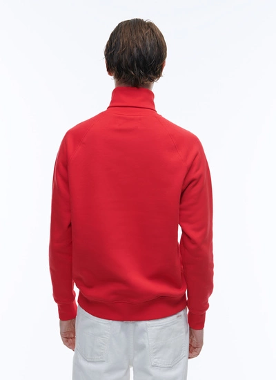 Men's red sweatshirt Fursac - J2AROU-AJ01-79