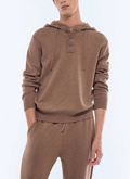 Hooded wool and cotton sweater - A2EHOO-EA12-G014