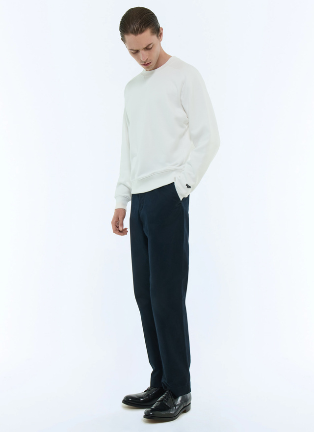 Men's white sweatshirt Fursac - J2FEAT-FJ01-A001