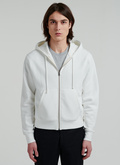 White cotton jersey hoodie - J2VIPS-VJ07-02