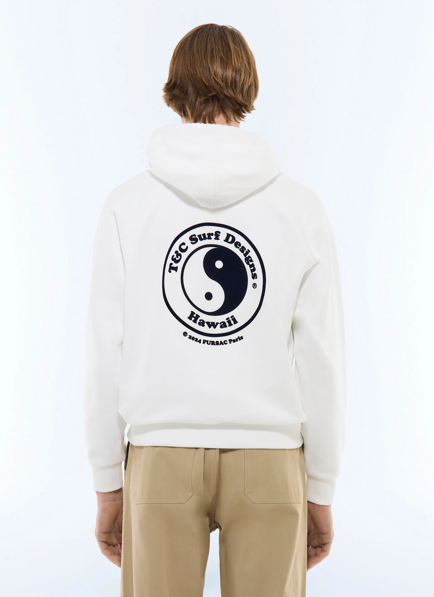 Men's organic cotton jersey sweatshirt Fursac - J2FENJ-FJ01-A001