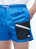 Technical fabric swim shorts - P3DAHI-DP10-D018