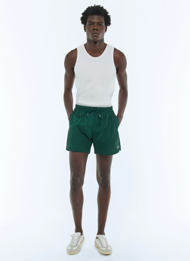 Men's swim Short emerald green technical fabric in certified polyester Fursac - P3VAHI-VP10-H009