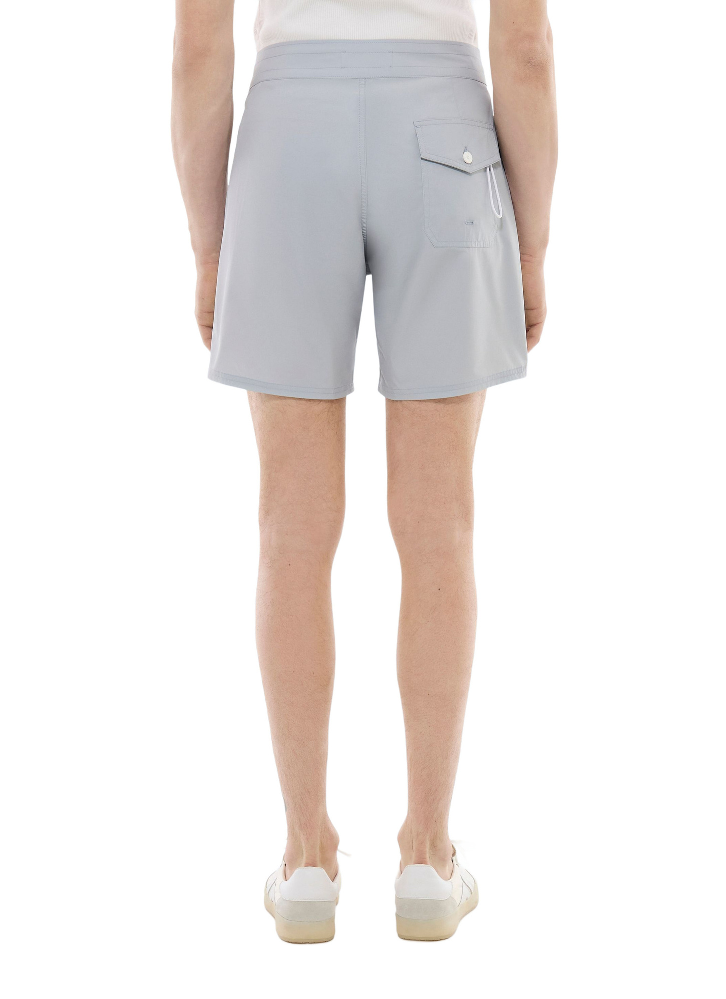 Fursac men's swim short - Grey technical fabric swim shorts P3FURF-FP17-K002