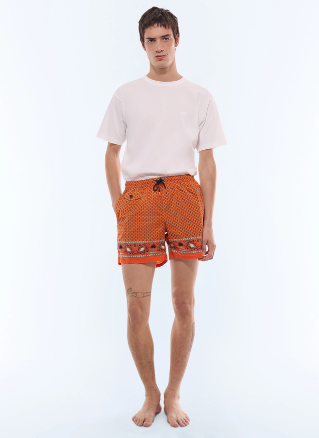Men's orange swim Short Fursac - P3VAHI-JP15-E014
