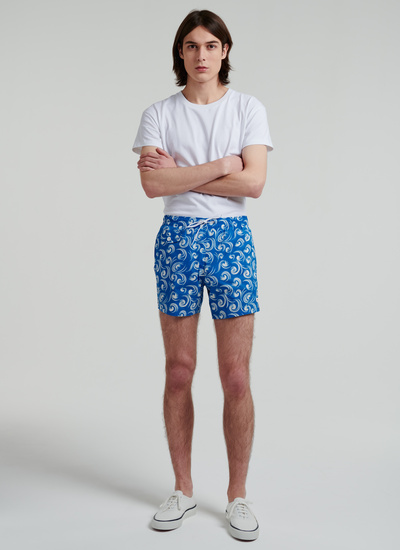 Men's swimwear blue polyester Fursac - 22EP3VAHI-VP13/37