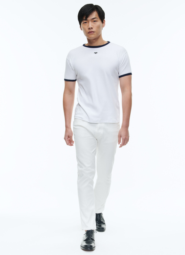 T-shirt blanc homme Fursac - J2DINK-DJ16-A001