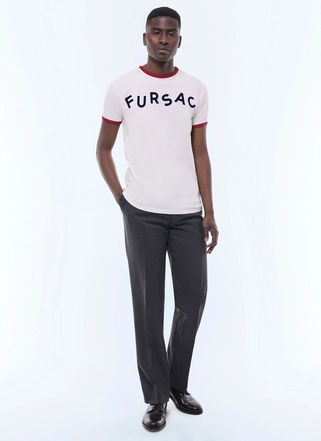 T-shirt blanc homme Fursac - J2DINK-GJ02-A001
